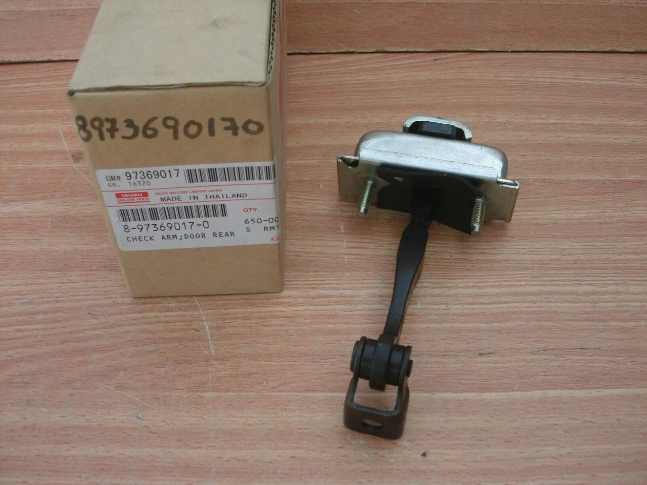 Check Link Rear Door Left / Right fits Isuzu Dmax D-Max Rodeo 8973690170 Genuine View Front