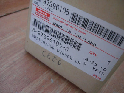 Window Switch Front Left fits Isuzu D-Max Dmax Rodeo Denver 8973961050 Genuine View Right