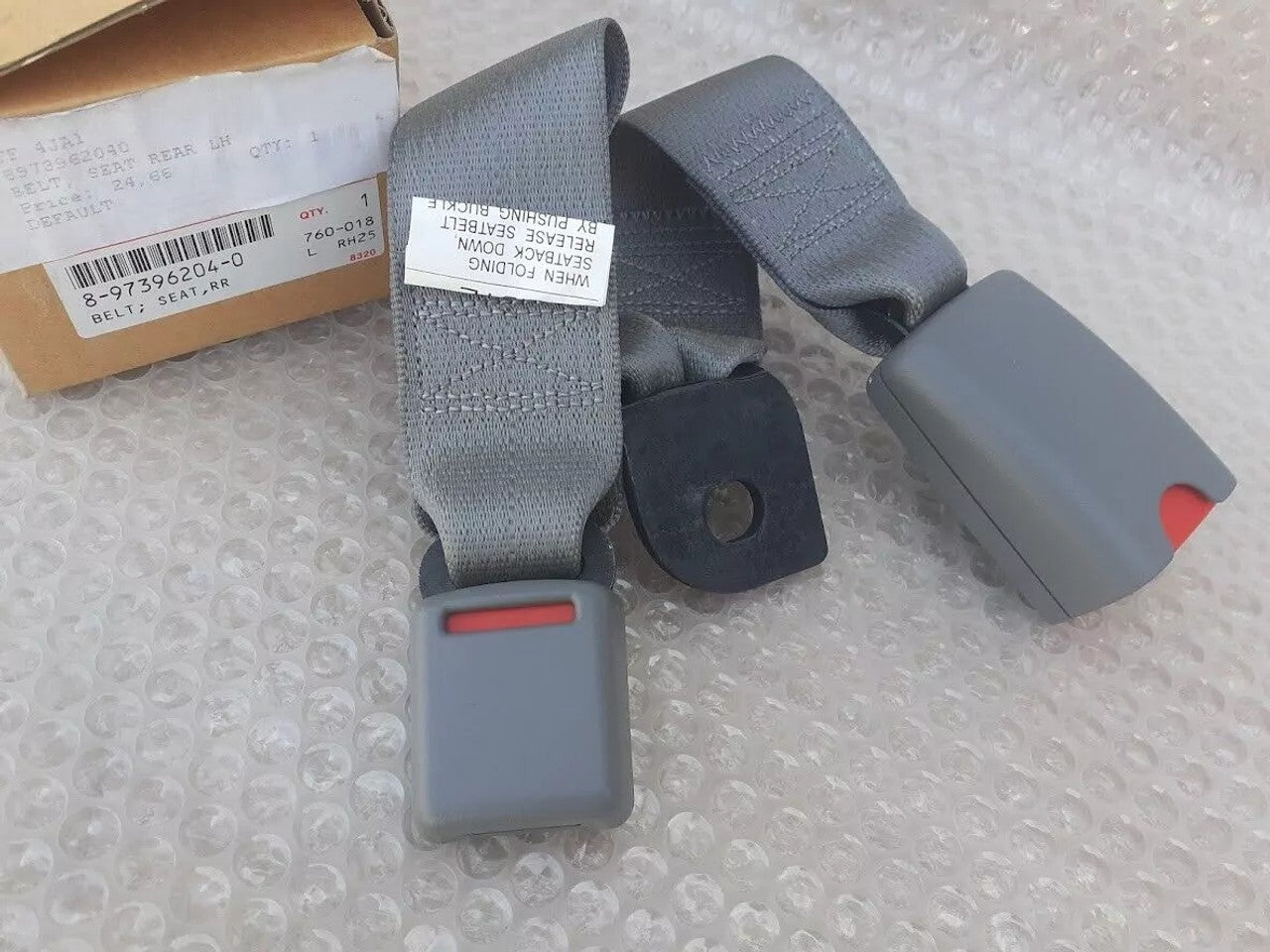 Seat Belt Buckle Set Rear fits Isuzu Dmax Rodeo Denver 8973962040 Genuine View Rear