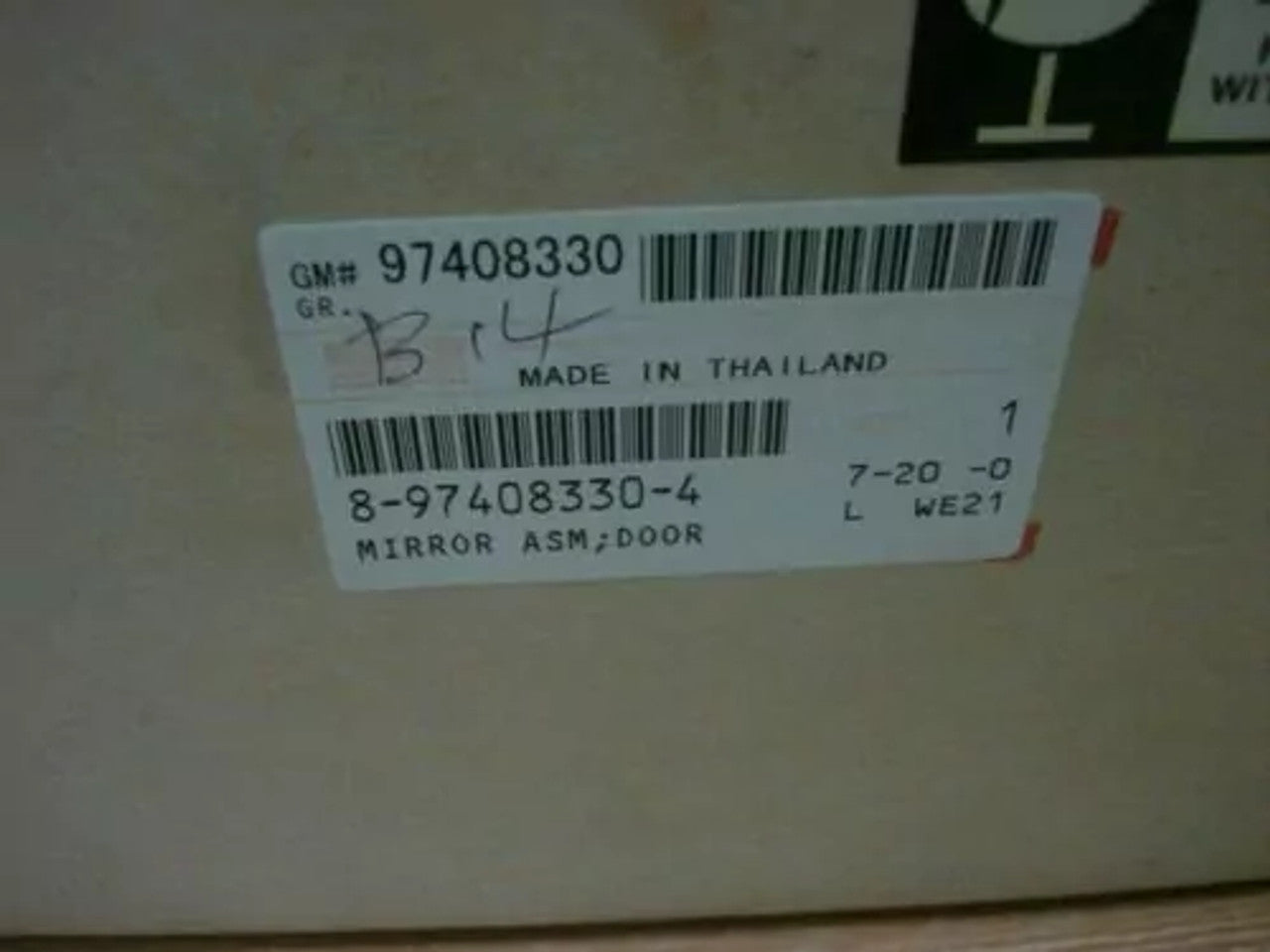 Wing Mirror Left fits Isuzu TFR TFS Dmax D-Max 8974083304 Genuine View Lower