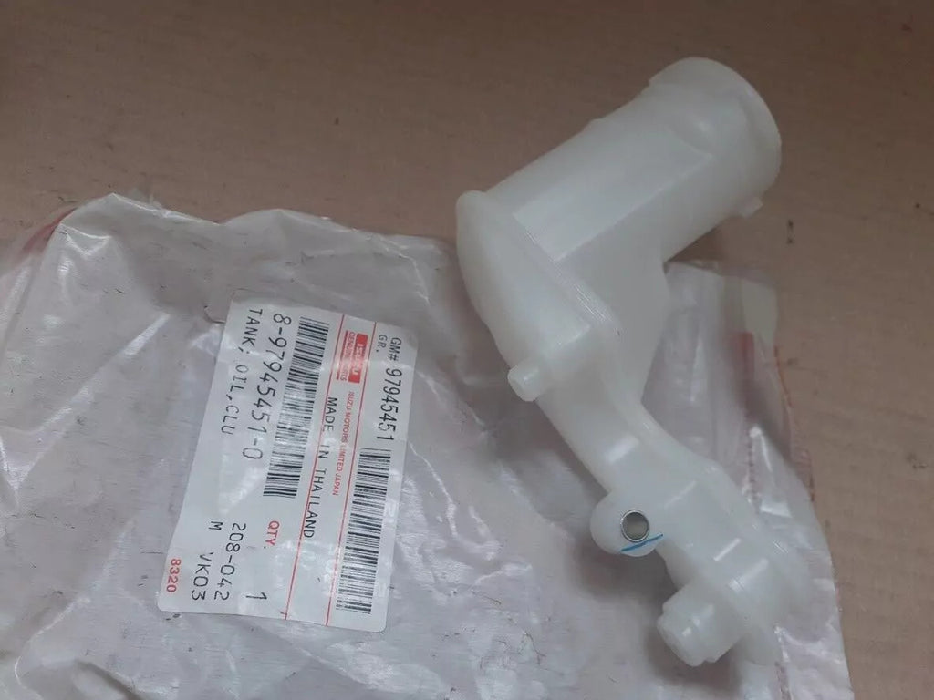 Clutch Master Cylinder Reservoir Tank fits Isuzu Dmax D-Max Rodeo Denver Genuine 8979454510 View Rear