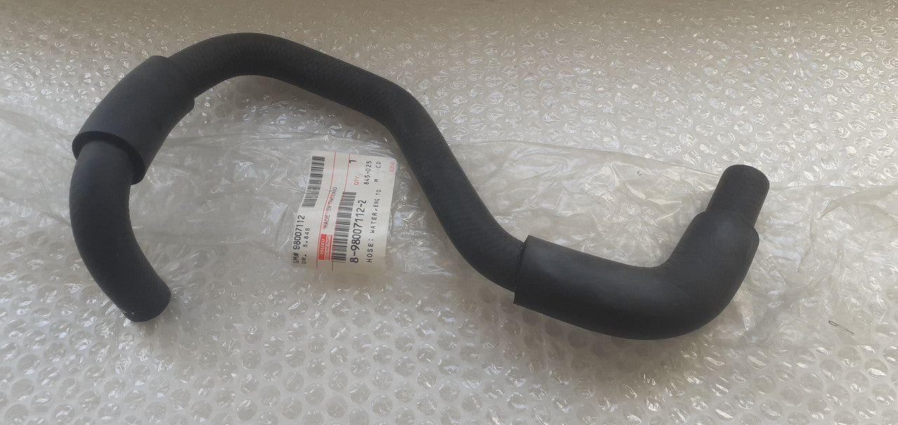 Heater Hose fits Isuzu D-Max Rodeo Denver 8980071122 Genuine View Front