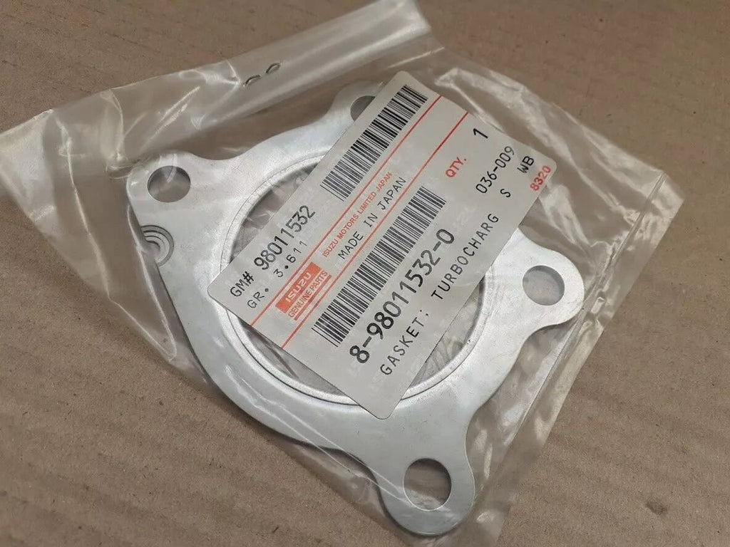 Turbocharger Gasket fits Isuzu Dmax D-Max Rodeo Denver 8980115320 Genuine View Rear