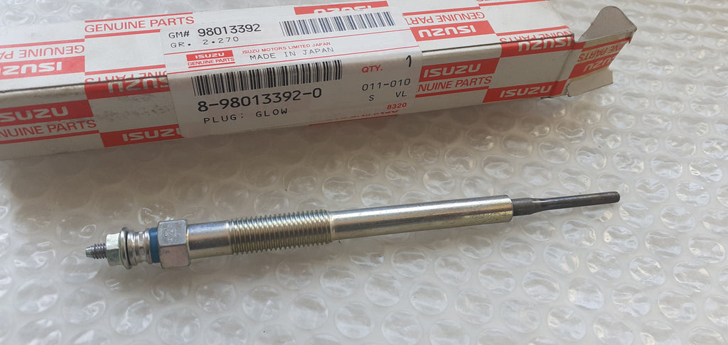 4x Glow Plug fits Isuzu D-Max Rodeo Denver Dmax 4JJ1 4JK1 8980133920 Genuine View Front