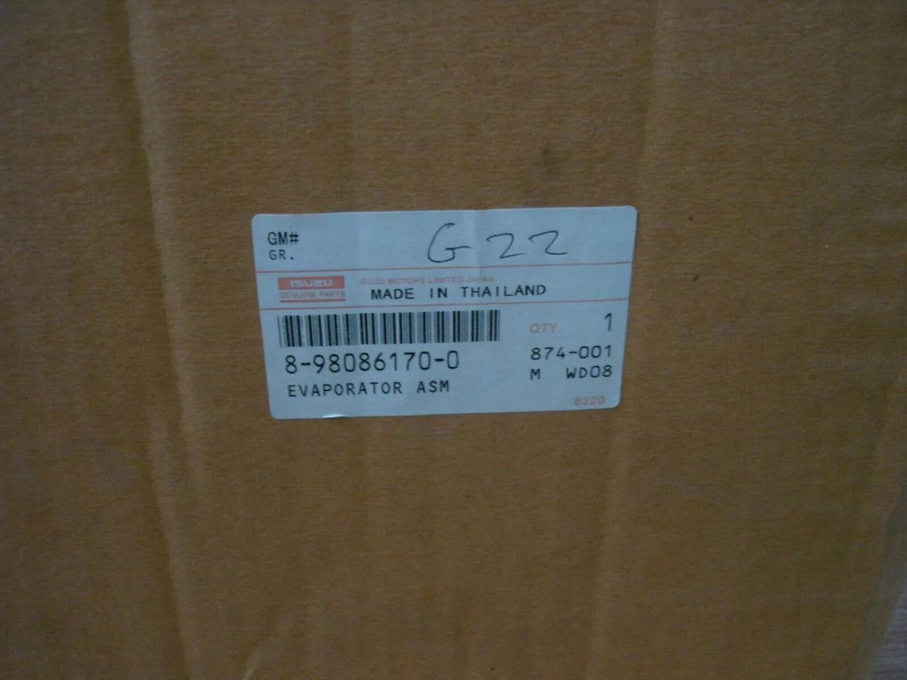 A/C Evaporator fits Isuzu Pickup TFS TFR Dmax D-Max UCS UCR 8980861700 Genuine View Close Up Rear