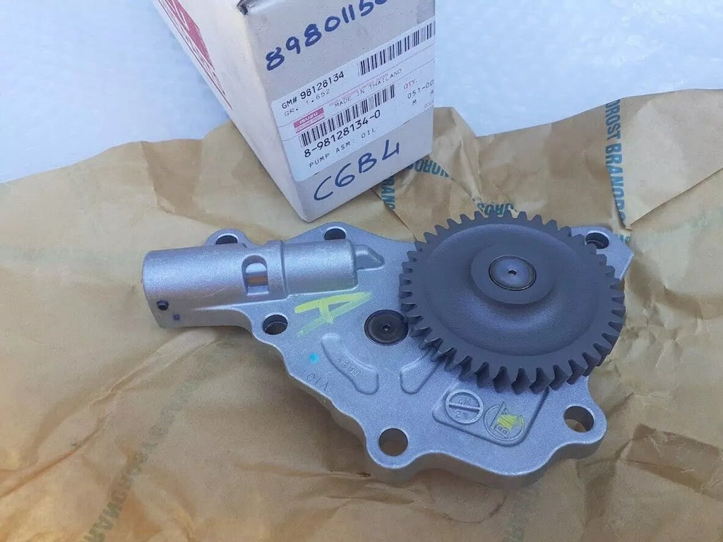 Oil Pump fits Isuzu Dmax D-Max Rodeo Denver 8981281340 Genuine View Rear