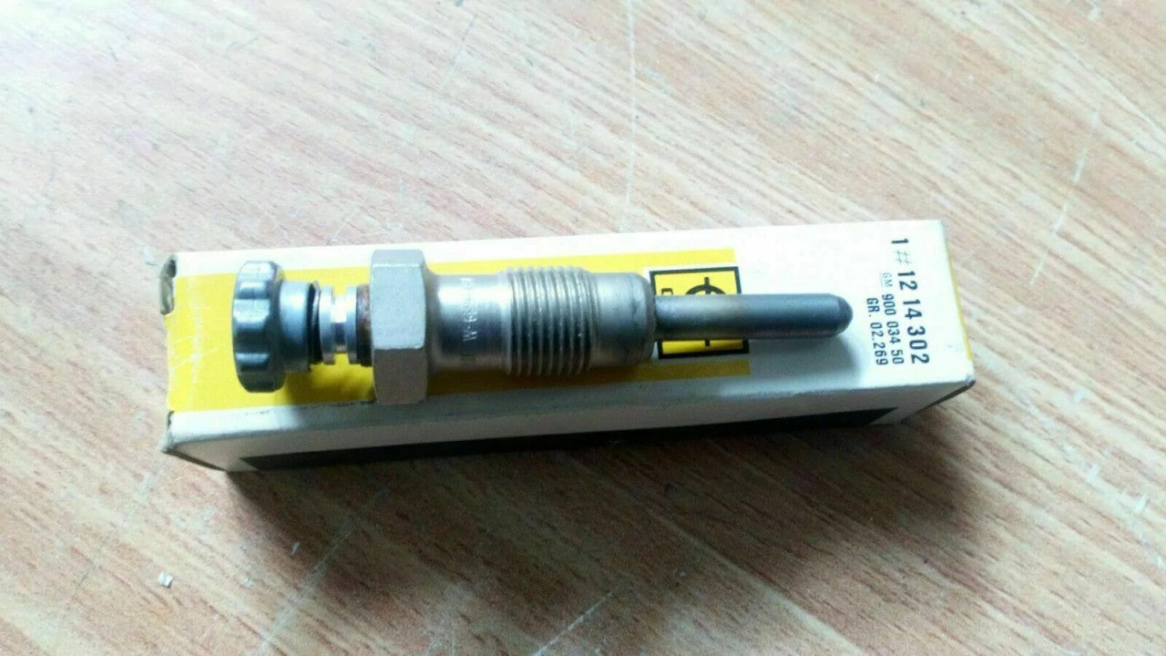 4x Glow Plugs fits Opel Rekord D Diesel 90003450 Genuine View Rear