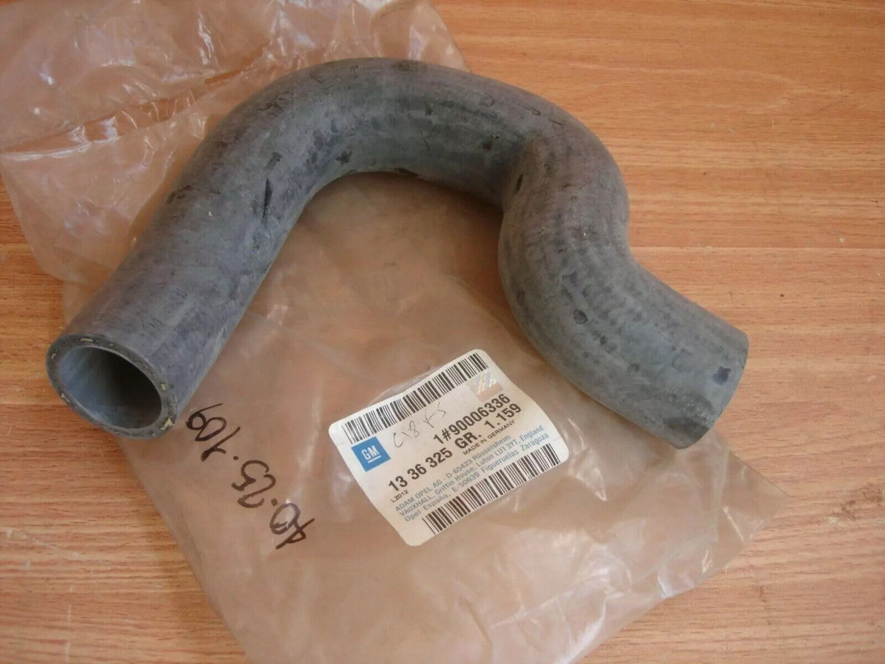 Radiator Hose Upper fits Opel Corsa A Vauxhall Nova 12S 12ST 90006336 Genuine View Front