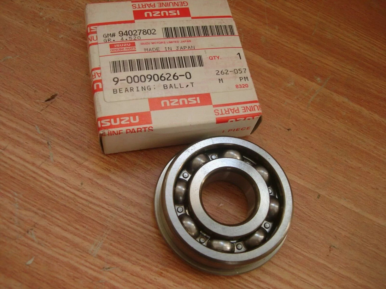 Radial Ball Bearing 6305N 25x62x17 with Snap Ring 9000906260 View Front