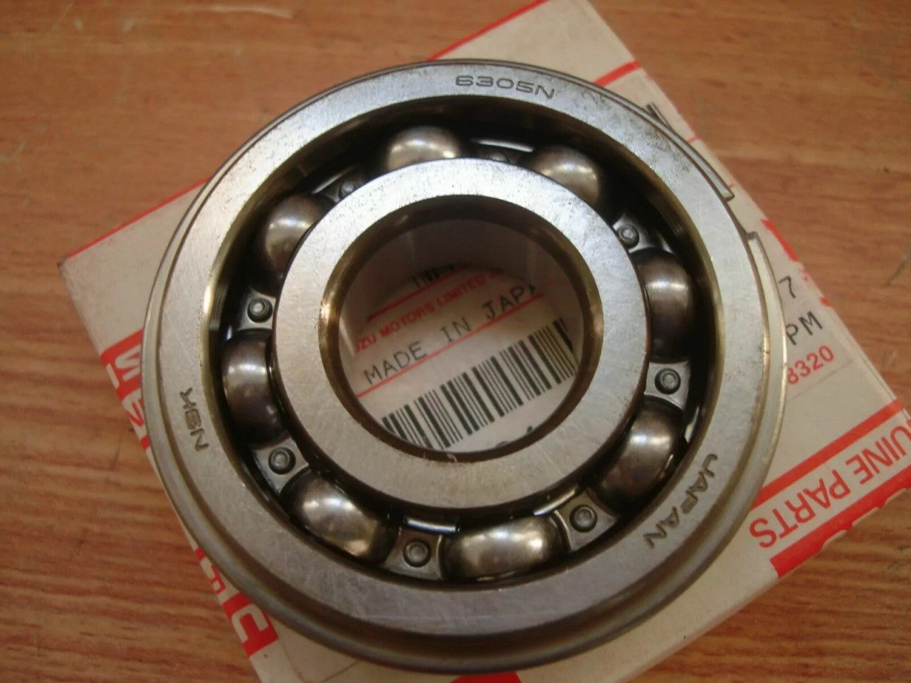Radial Ball Bearing 6305N 25x62x17 with Snap Ring 9000906260 View Right