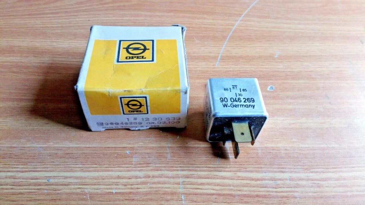 Relay fits Opel Rekord E 90046269 1238639 Genuine View Front
