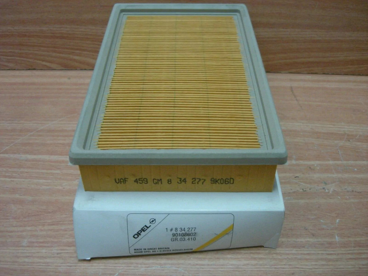 Air Filter fits Opel Ascona C Kadett D 93152873 Genuine 90108602 View Front