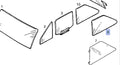 Window Rear Quarter Right Fixed Clear fits Opel Corsa A Vauxhall Nova Genuine 90120026 View Front