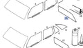 Windscreen Rear fits Opel Ascona C Vauxhall Cavalier 90160577 Genuine View Front