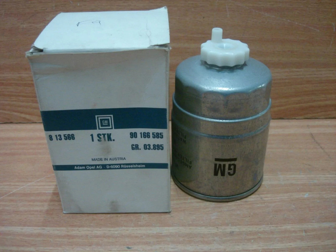 Fuel Filter fits Opel Vauxhall Ascona C Kadett E Cavalier Diesel 16DA 17D 17TD 90166585 View Front