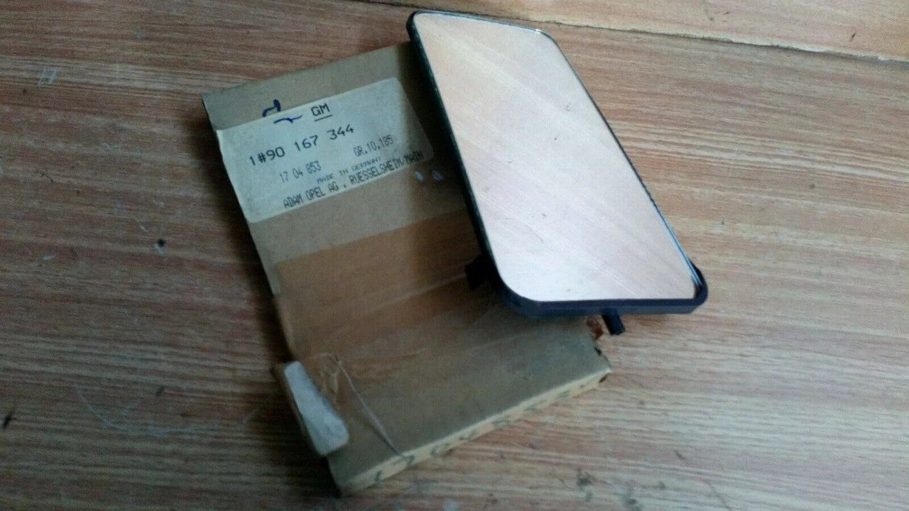 Wing Mirror Glass Left RHD fits Opel Ascona C Vauxhall Cavalier 90167344 Genuine View Front