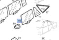 Window Rear Door Right Clear fits Opel Kadett E 90196922 Genuine View Front