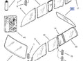 Windscreen Rear fits Opel Omega A Vauxhall Carlton 90214852 Genuine View Front