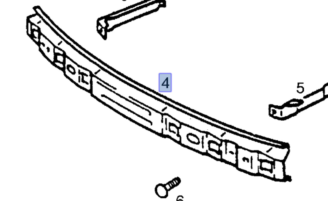Front Bumper Carrier fits Opel Vectra A Calibra Vauxhall Cavalier Genuine 90228834 View Front