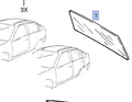 Windscreen Rear fits Opel Kadett E Vauxhall Astra 90241632 Genuine View Front