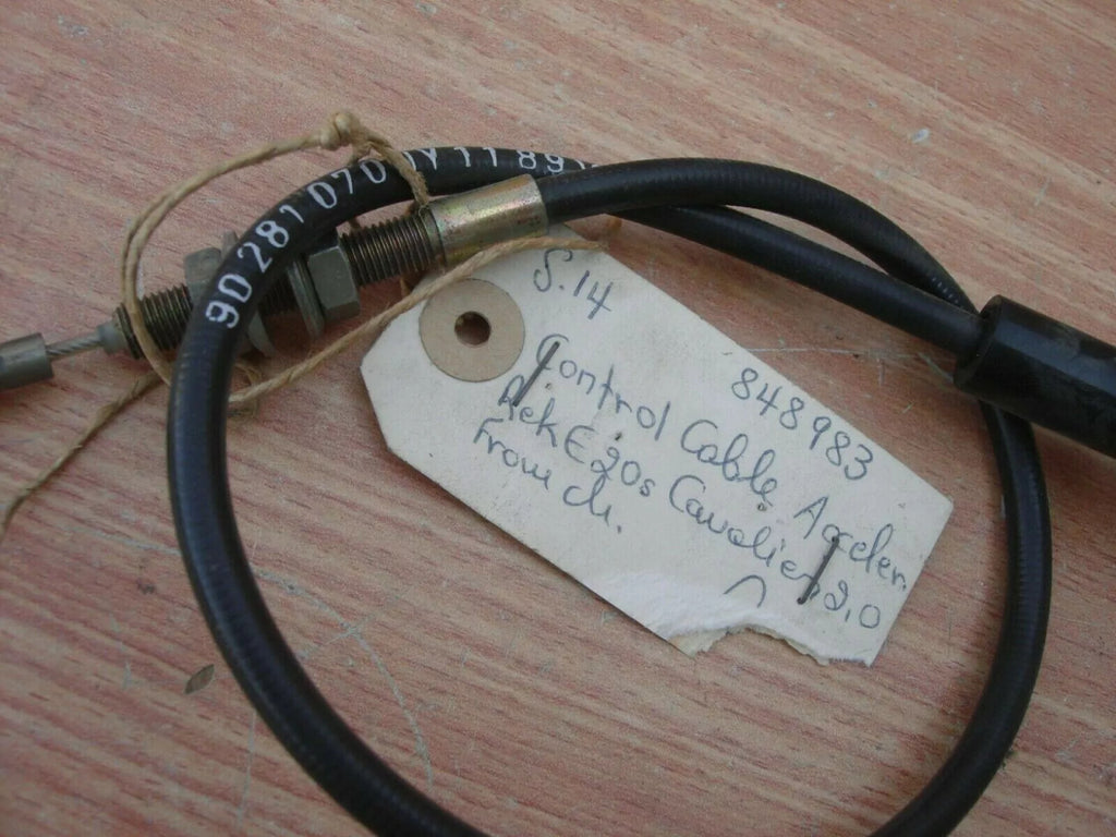 Throttle Cable fits Opel Rekord E 2.0L 90281070 Genuine View Rear