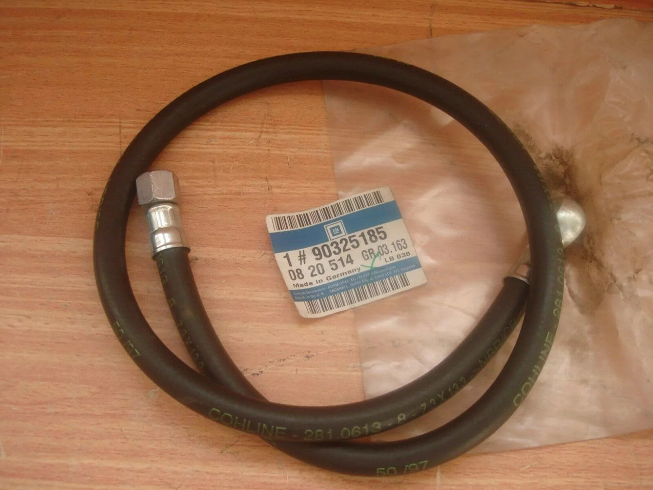 Fuel Hose Strainer to Pump fits Opel Kadett E Vauxhall Astra F 90325185 Genuine View Front