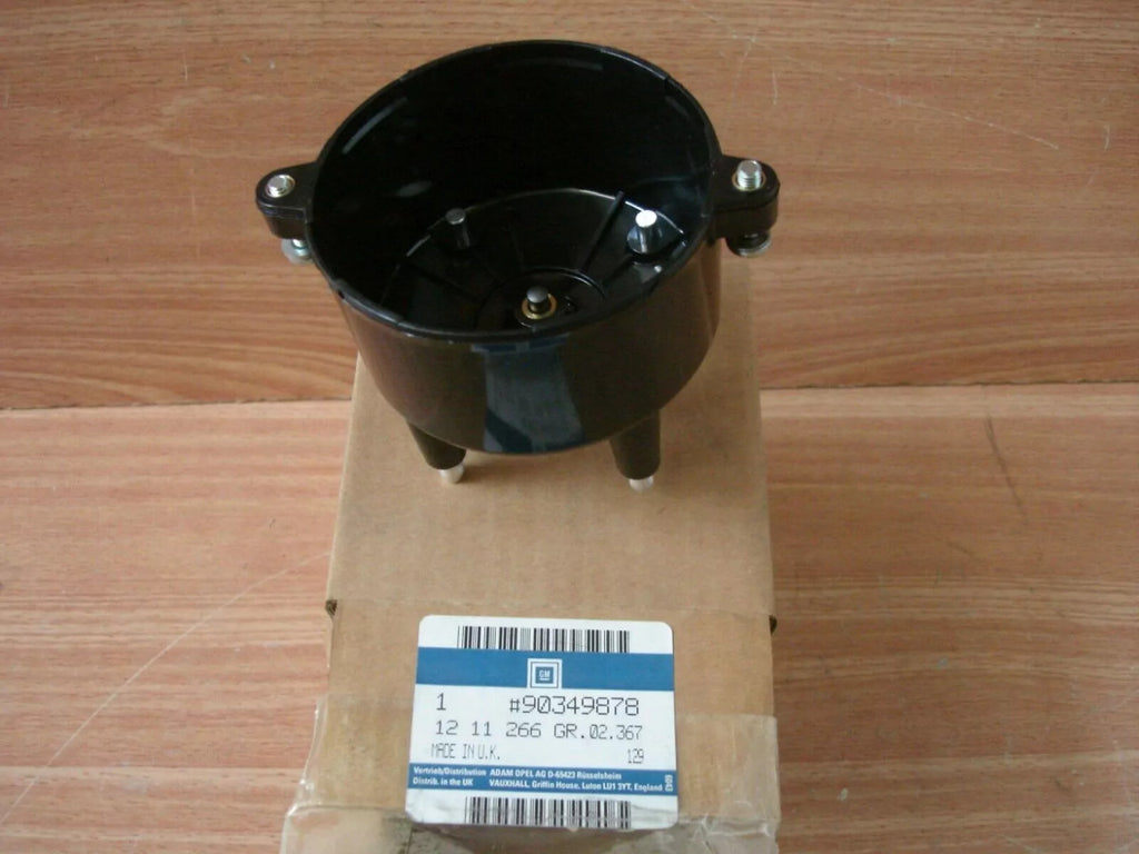Distributor Cap fits Opel Vauxhall Kadett E Vectra A Cavalier 16SV Genuine 90349878 View Rear