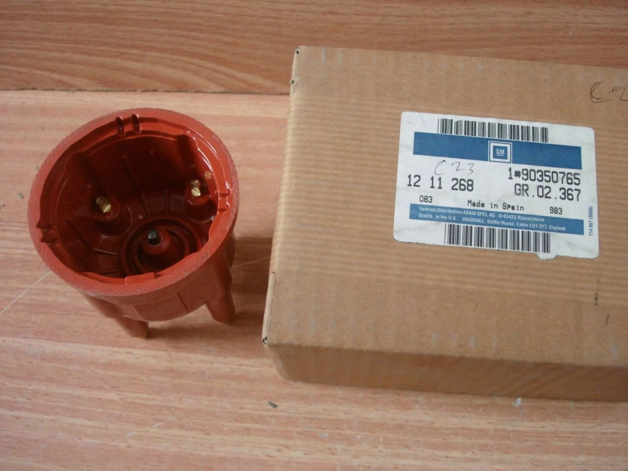 Distributor Cap fits Opel Corsa A Vauxhall Nova 14NV C14SE Genuine 90350765 View Rear