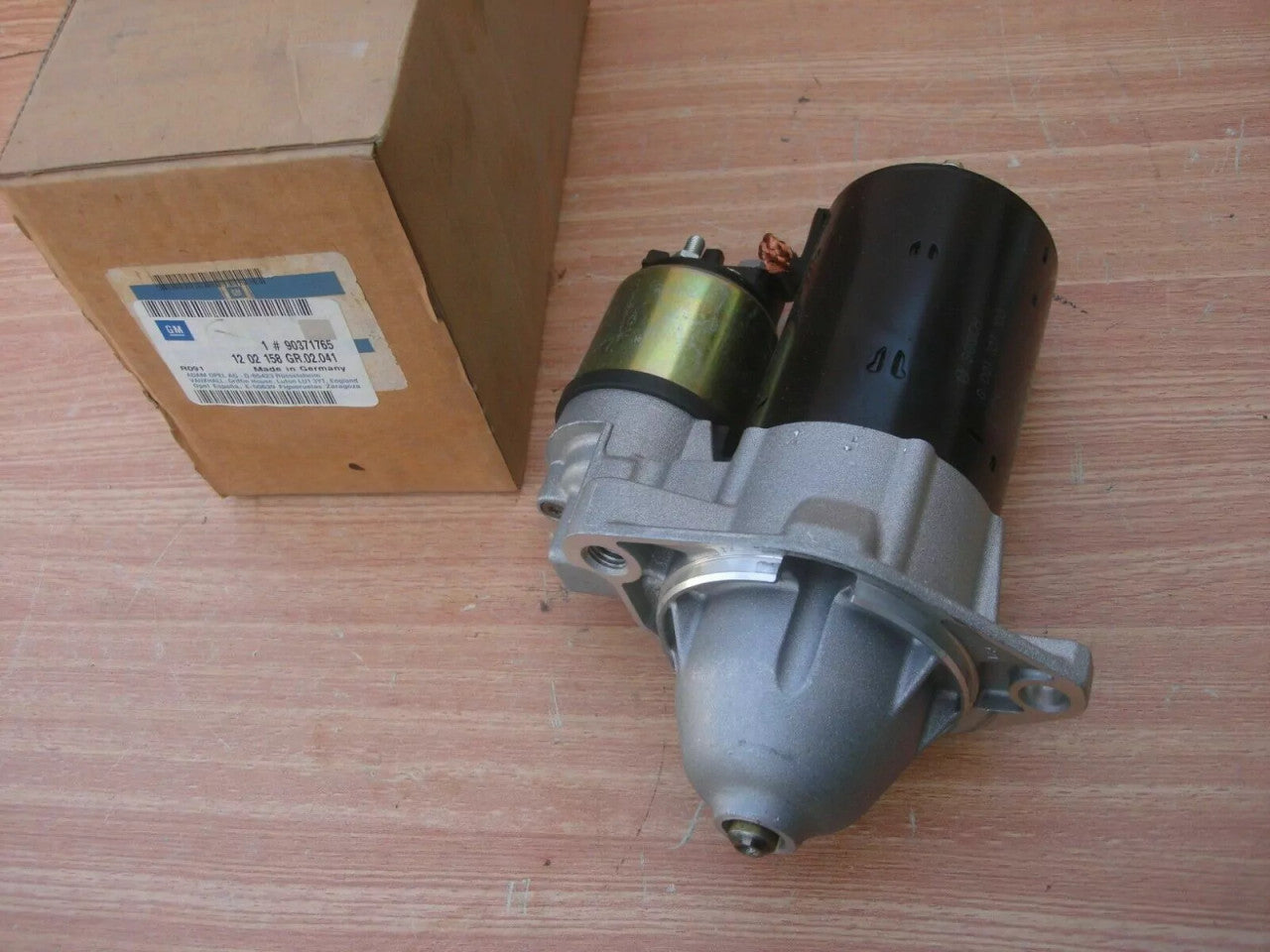 Starter Motor fits Opel Vauxhall Astra G Vectra B Zafira A 90371765 Genuine View Rear
