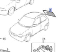 Windscreen Rear Heated Clear fits Opel Vauxhall Corsa B 90386750 Genuine View Front