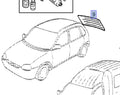 Windscreen Rear Heated Clear fits Opel Vauxhall Corsa B 90386757 Genuine View Front