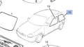Window Rear Door Left Clear fits Opel Vauxhall Corsa B 90388831 Genuine View Front