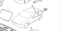 Window Rear Door Right Clear fits Opel Vauxhall Corsa B 90388832 Genuine View Front