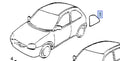 Window Rear Quarter Right Clear Fixed fits Opel Vauxhall Corsa B Genuine 90388908 View Front