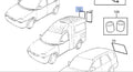 Window Back Door Right Clear fits Opel Vauxhall Combo B 71 F25 90389767 Genuine View Front