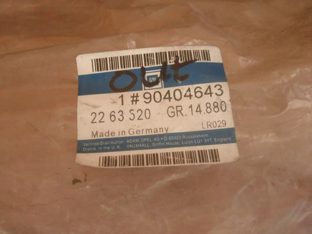 Molding Seat Trim Front Right Black fits Opel Vauxhall Omega B 90404643 Genuine View Upper