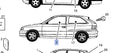 Window Front Door Left Clear fits Opel Vauxhall Astra F 90414615 Genuine View Front
