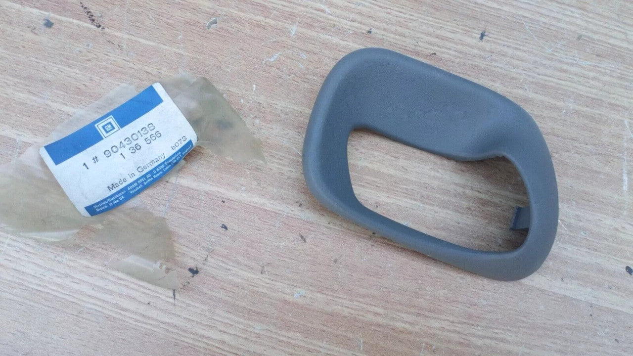 Door Handle Bezel Rear Right Grey fits Opel Vauxhall Astra F 90430138 Genuine View Front