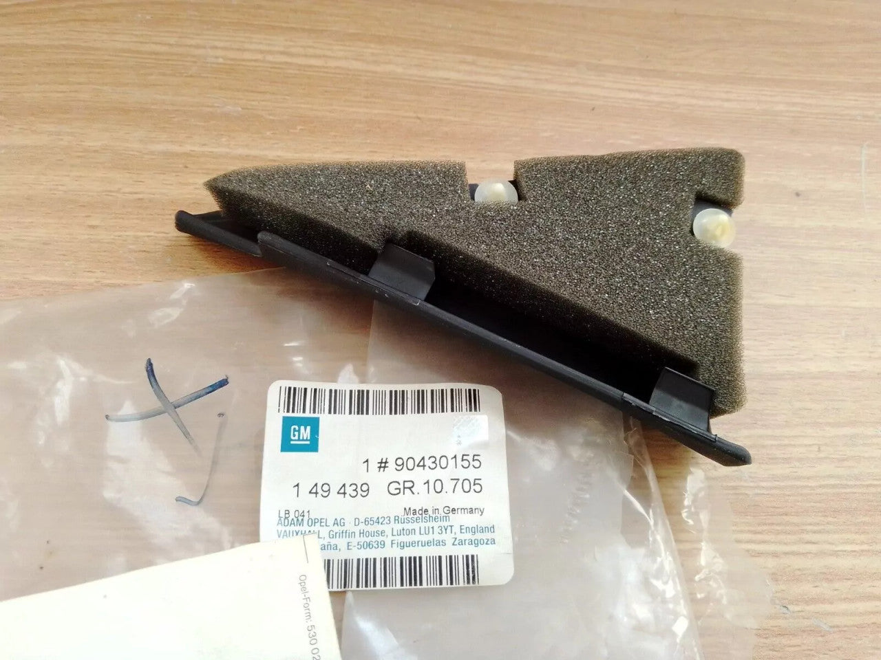 Rear Door Left Trim Inner fits Opel Vauxhall Astra F 90430155 Genuine View Rear
