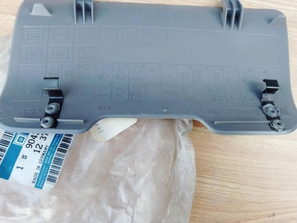 Dashboard Lid Fuse Box Cover LHD fits Opel Astra F 90436001 Genuine View Rear