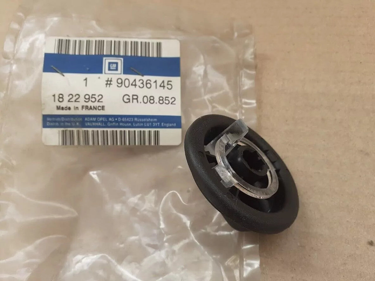 Heater A/C Knob fits Opel Vauxhall Vectra B 90436145 Genuine View Rear