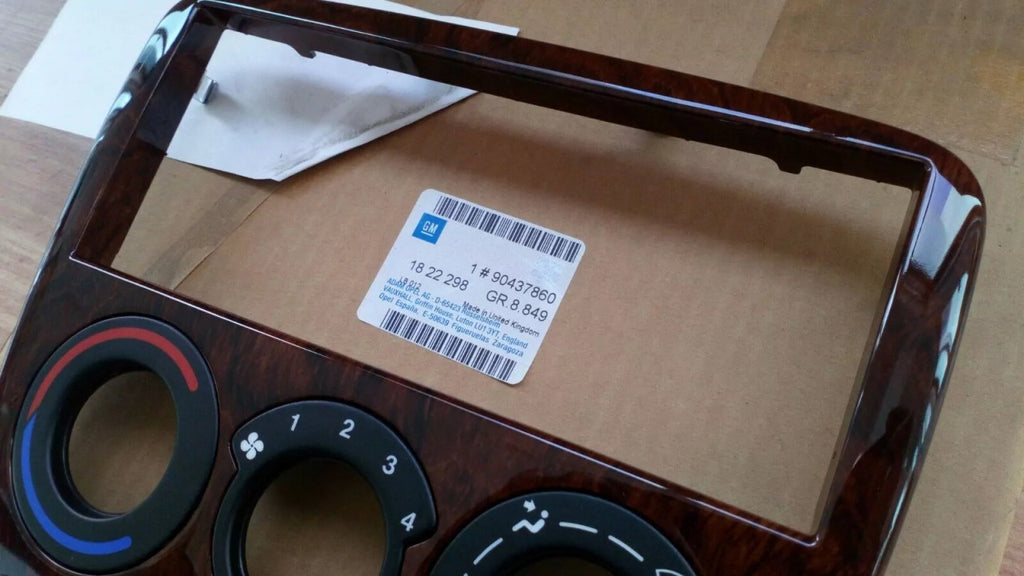 Console Panel Air Condition Wood fits Opel Vauxhall Vectra B 90437860 Genuine View Upper
