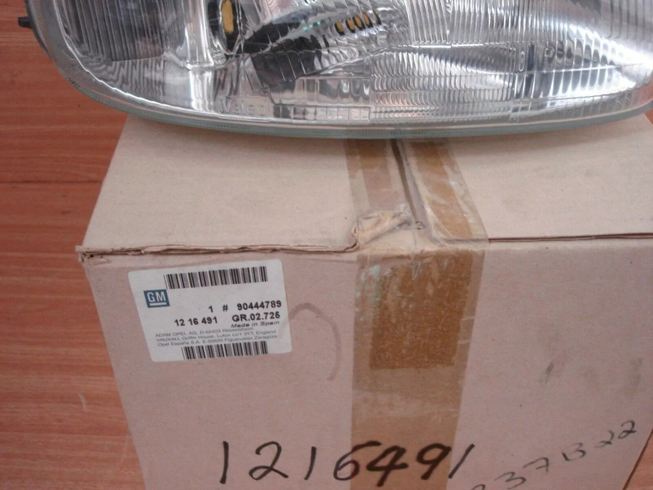 Headlight Right RHD fits Opel Vauxhall Corsa B Combo 90444789 Genuine View Upper