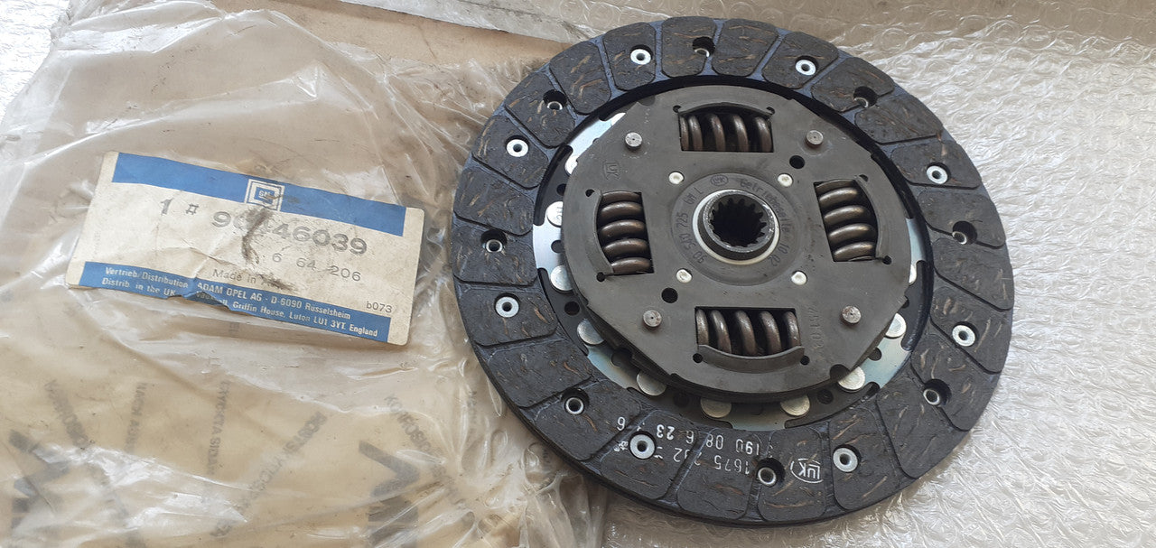 Clutch Disc fits Opel Vauxhall Corsa B Tigra A Astra F 90446039 Genuine View Front