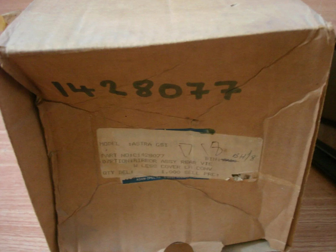 Wing Mirror Left fits Opel Vauxhall Astra F GSi 90449701 Genuine View Upper