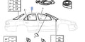 Window Rear Door Right Green Tinted fits Opel Vauxhall Omega B 90459514 Genuine View Front