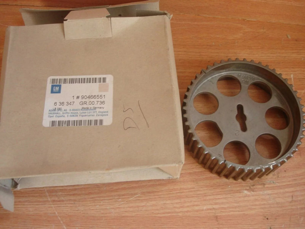 Camshaft Gear fits Opel Vauxhall X25XE Y26SE X30XE Z32SE 90466551 Genuine View Front