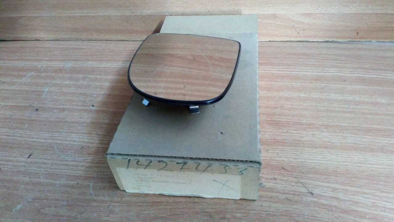 Wing Mirror Glass Left fits Opel Vauxhall Corsa B GSi 90482053 Genuine View Front