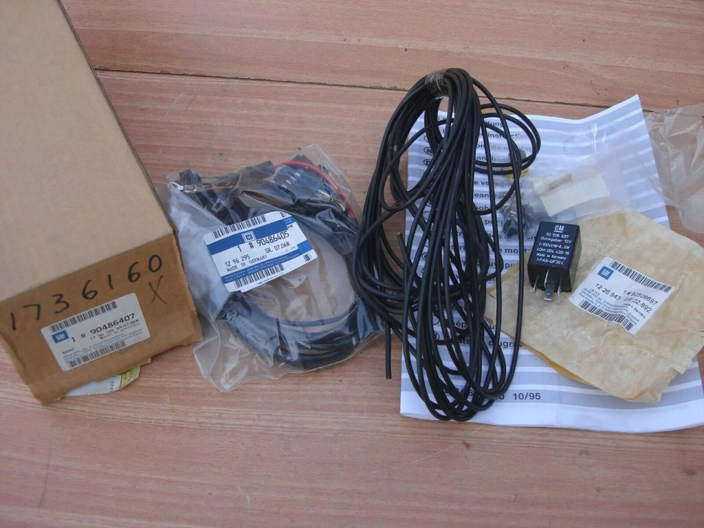 Trailer Coupling Wiring Kit fits Opel Corsa B Hatch Van 90486407 Genuine View Front