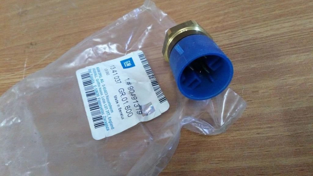 Radiator Fan Switch fits Opel Vauxhall Omega B Diesel 90491319 Genuine View Rear